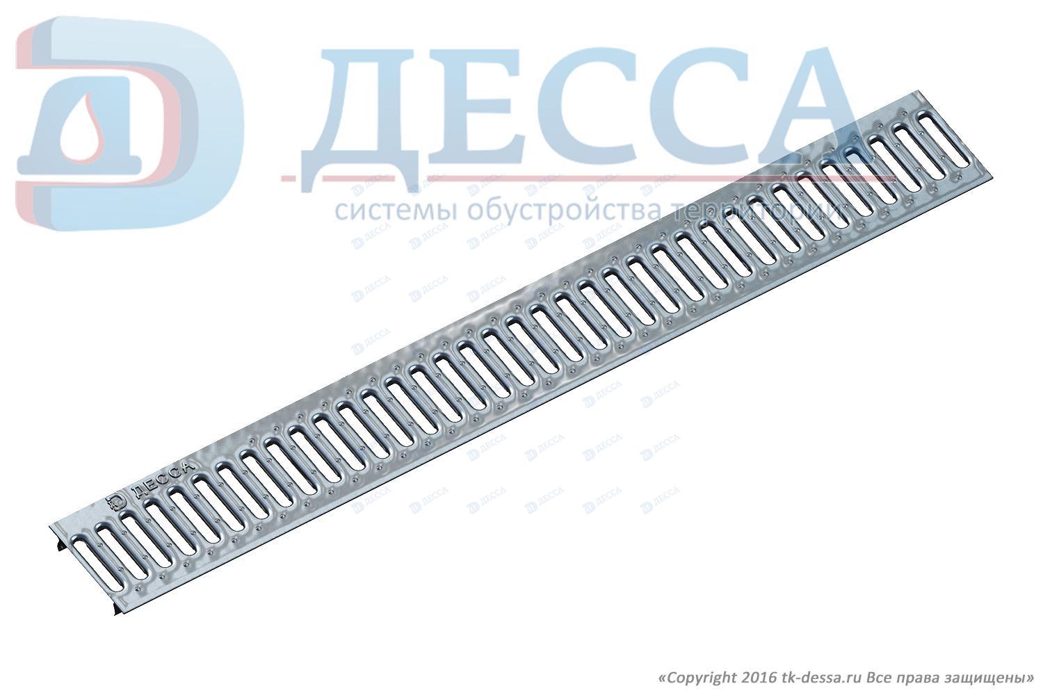 Решетка водоприемная -10.13,6.100- штампованная нержавеющая сталь (5030-д)