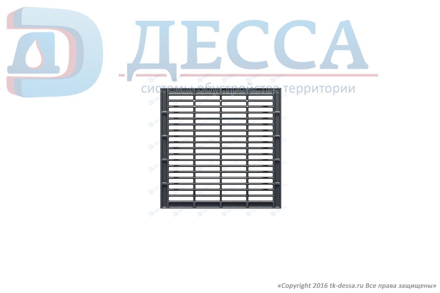 Решетка водоприемная к дождеприемнику 190х190 пластиковая (2030-д)