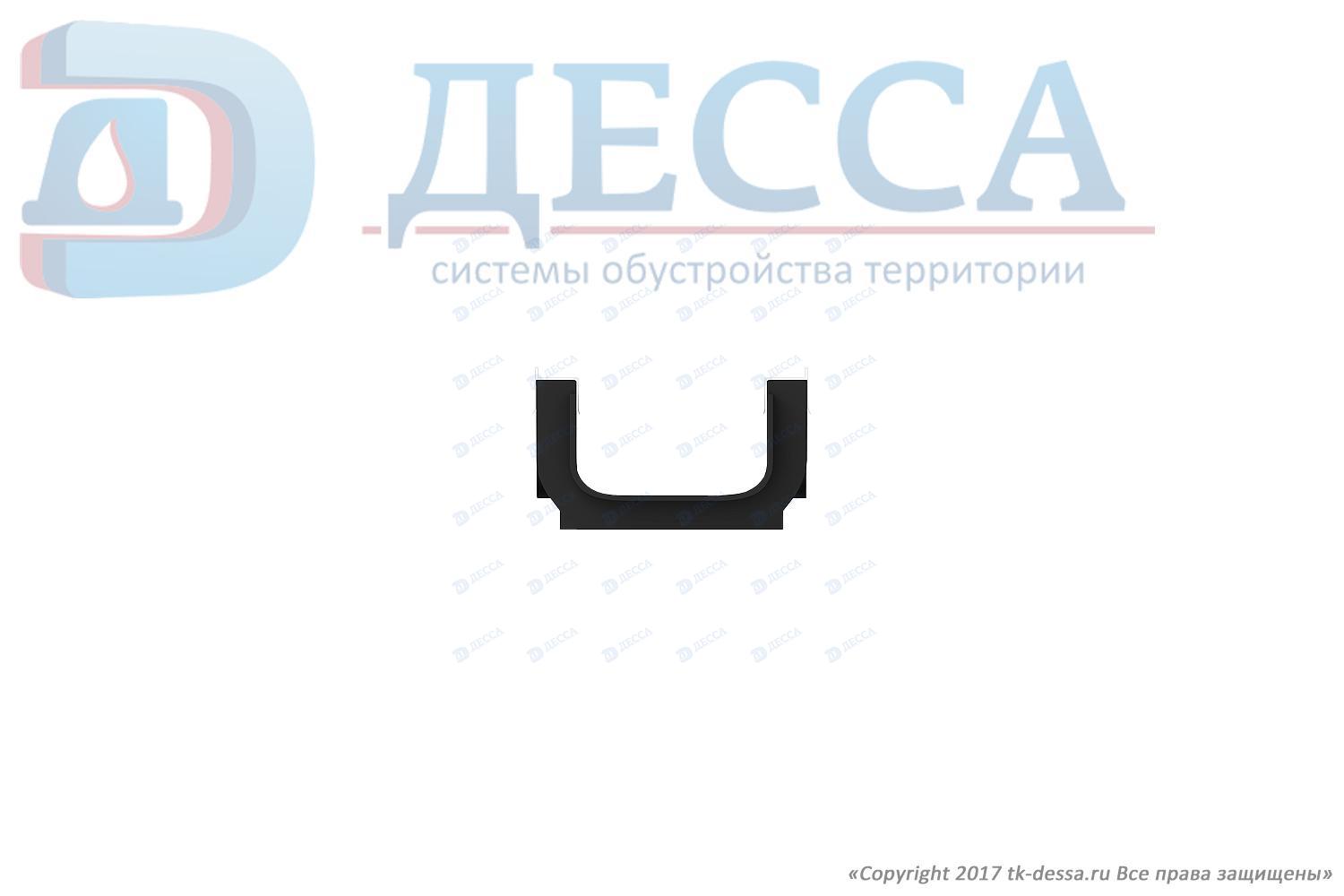 Лоток водоотводный -10.14,5.08- пластиковый (усиленный)